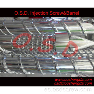 barril de tornillo de inyección / barril de tornillo de inyección bimetálico / barril de tornillo bimetálico de inyección / barril de tornillo para máquina de inyección